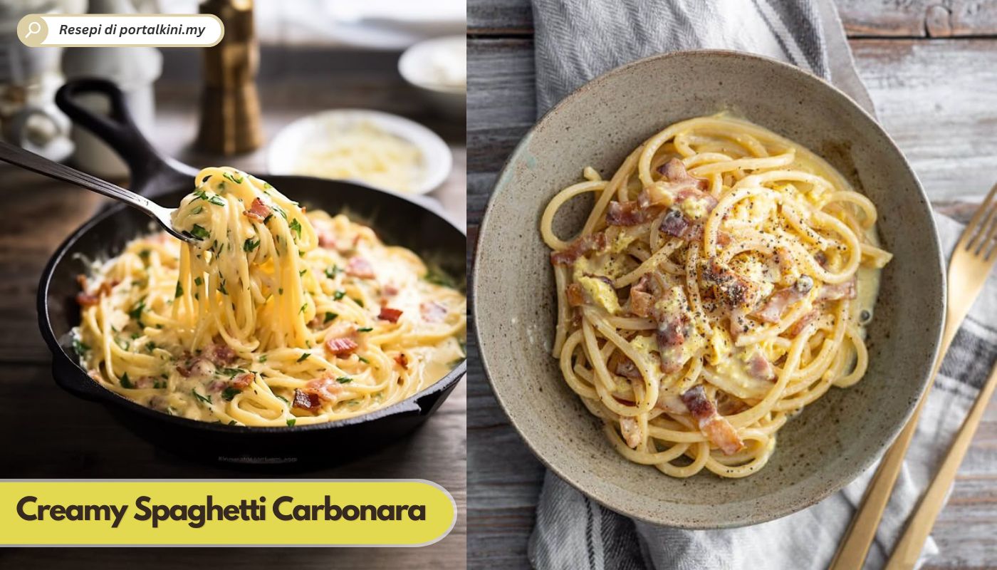 Resepi Creamy Spaghetti Carbonara